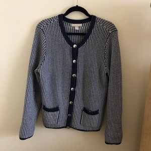 BananaRepublic Navy Knit Cardigan